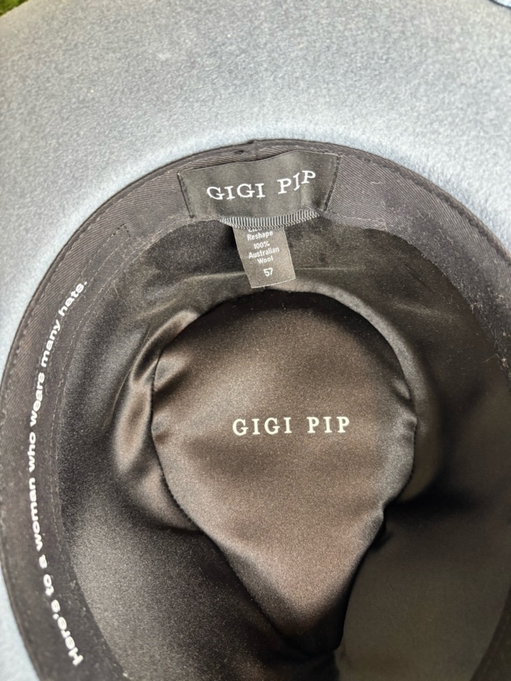 NWOT Gigi Pip Denim Daydreams Fedora Hat - Picture 10 of 12